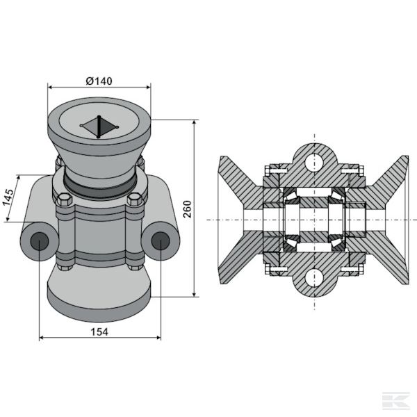 17100039 +Taper roller bearings compl.