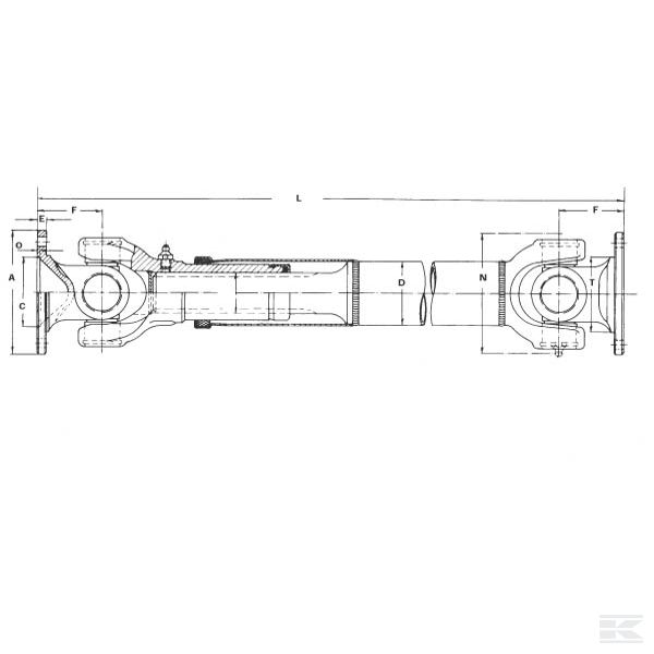 EDS150650652 Фланцевая вилка 4x6-65 25° F=32