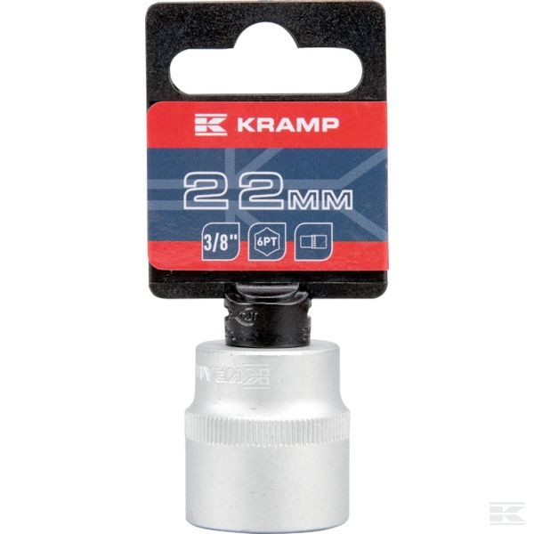 18060100220KR Головка 3/8", 6-точечная 22 мм