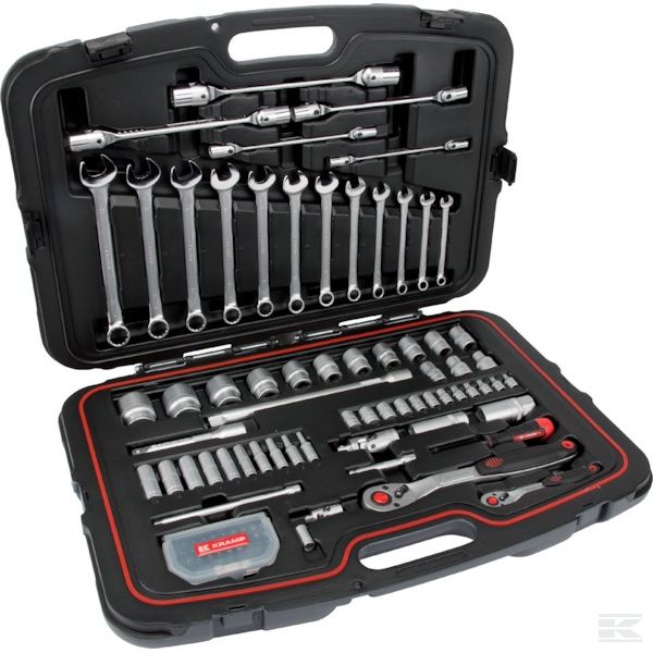 180496420KR Набор универсальных головок 1/4" + 1/2", 96 шт.