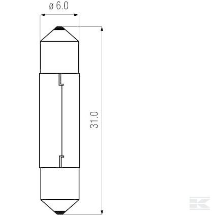 GL122032 Софит 12 В 3W SV6