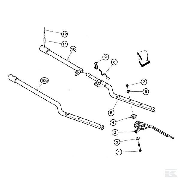 57743020 Рукоятка зуба (правая)