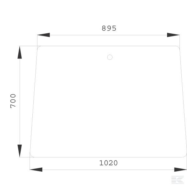 258514210100N Стекло переднее
