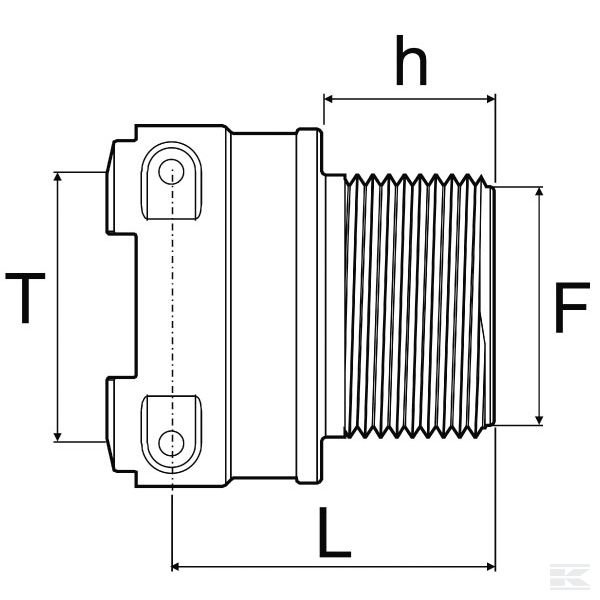 249065 Резьбовое соединение T6F 1/4" M