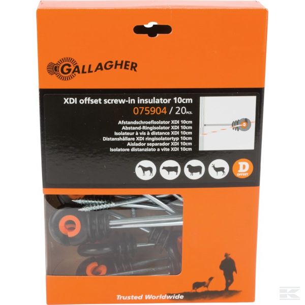 075904GAL +XDI offset insulator 10cm 20p
