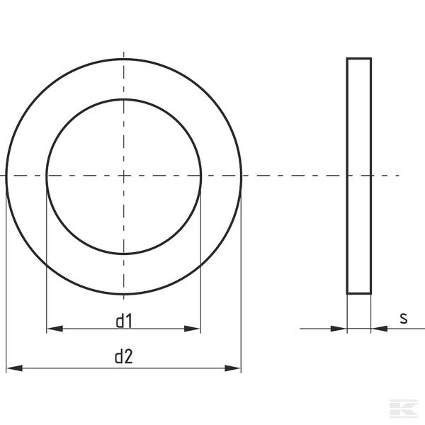 8112419917 Плоский диск, 45 x 56 x 0,5 мм