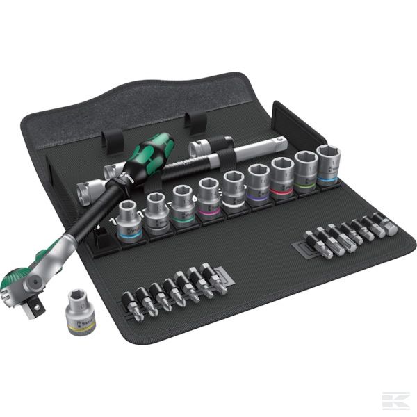 05004076001WERA +Socket set 1/2" 22 pcs.