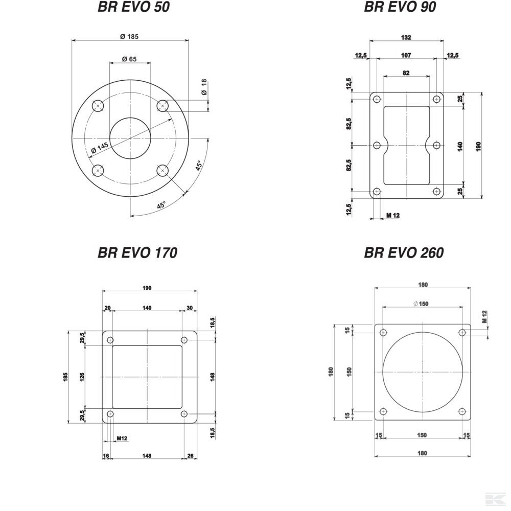 BREVO50P Насос BP BR-EVO 38м³/ч рем.S
