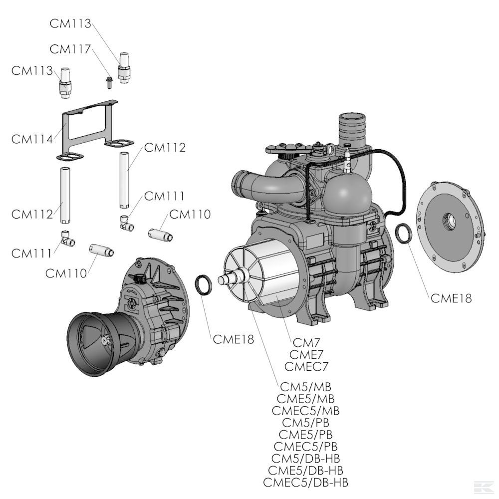 CM113 Обр. клапан MECII Ballast BP