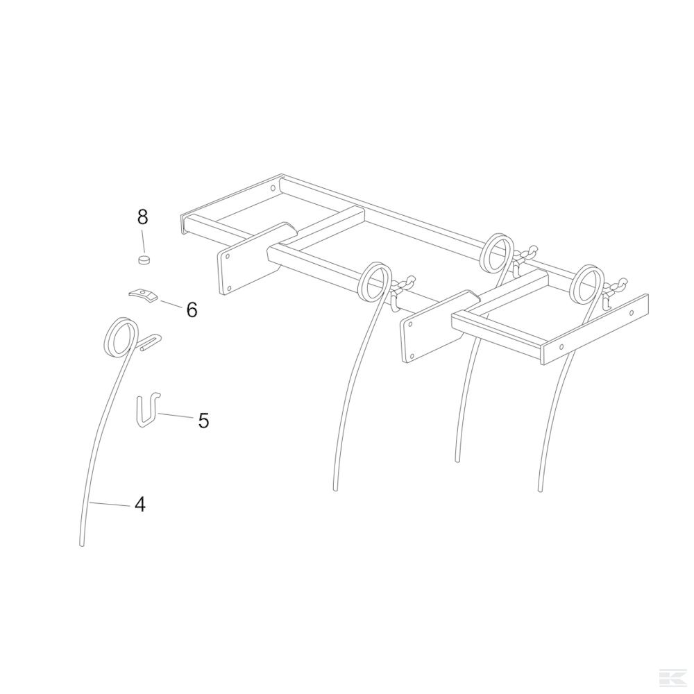 427495 Держатель для рамы 50x50 M14