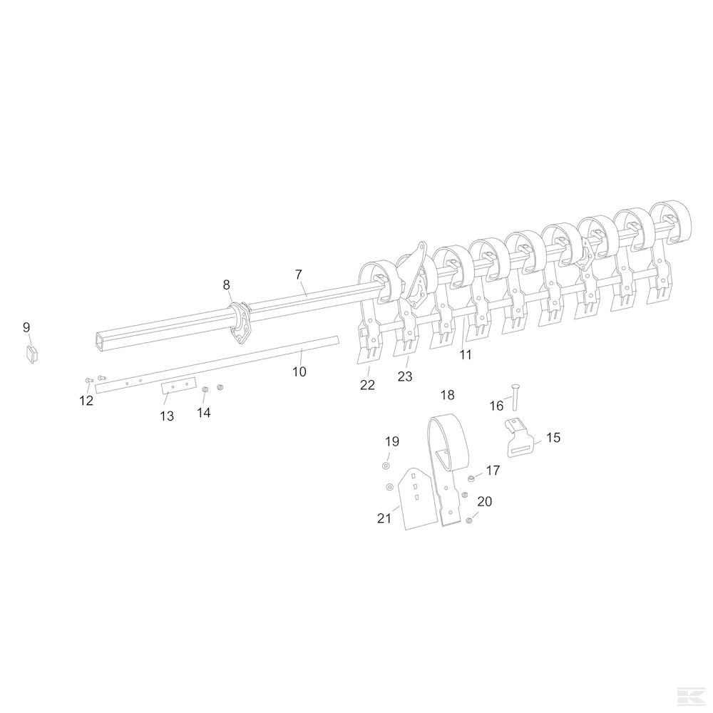 430400 +Cultivator point / knife