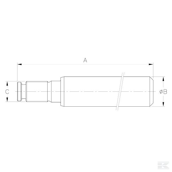 DS3905006021500 Штанга 50 втулка 1500 D80 L=1680