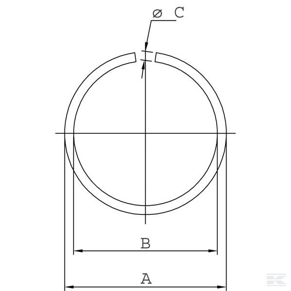 7993RB60 Кольцо из круглой проволоки внутр. 60 мм