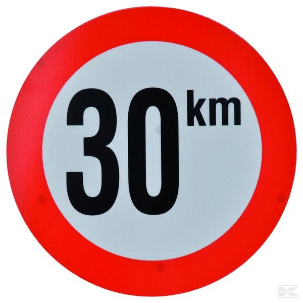 BK30 знак 30 km из ПВХ