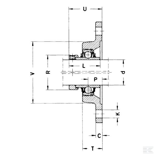 RCJT25NFA125 Стойка подш. в сб. Corrotect