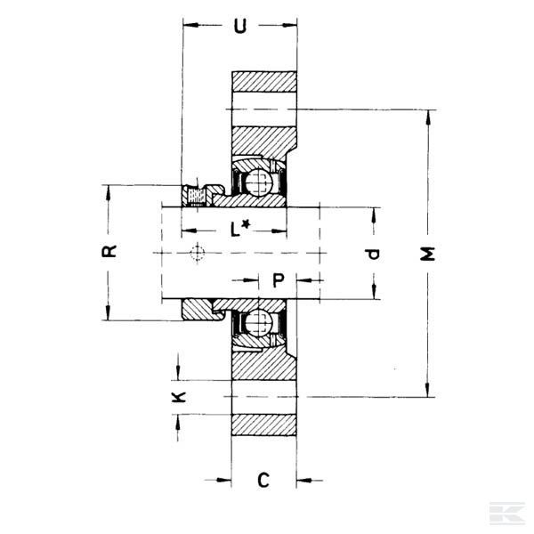 GGLCTE05E Корпус подшипника без вставки