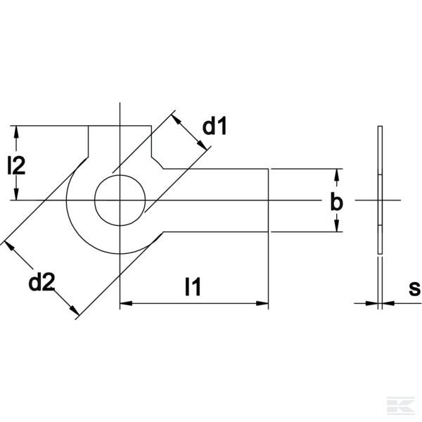 BLP2M24 Кольцо ст.2шт.пл.стоп.M24 DIN463