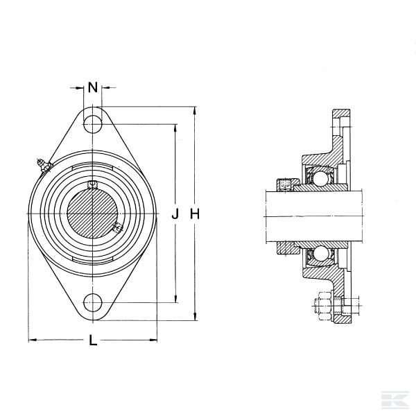 7500FYTB30WF Корпус подшипника в сборе SKF