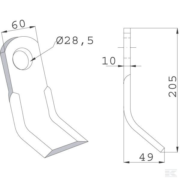 CK1310 Шарнирный нож Berti