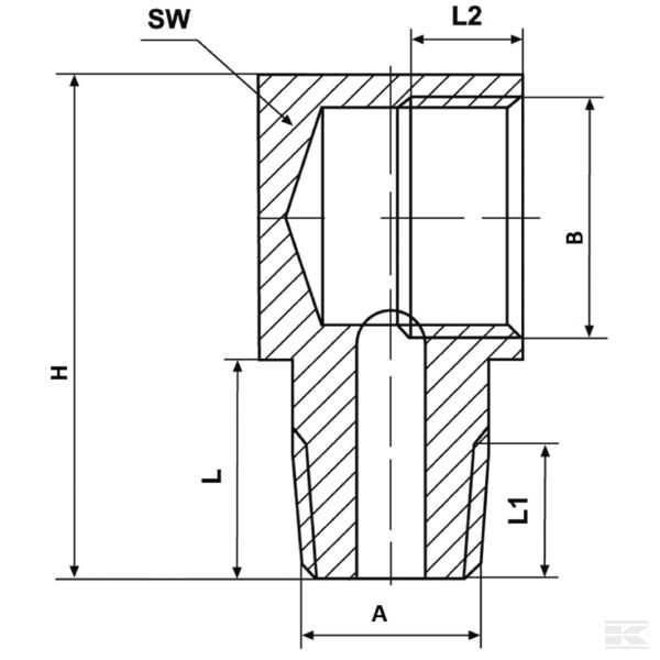 CLEW90MK8M10 Уголок внеш.-внутр.резьб. 90°