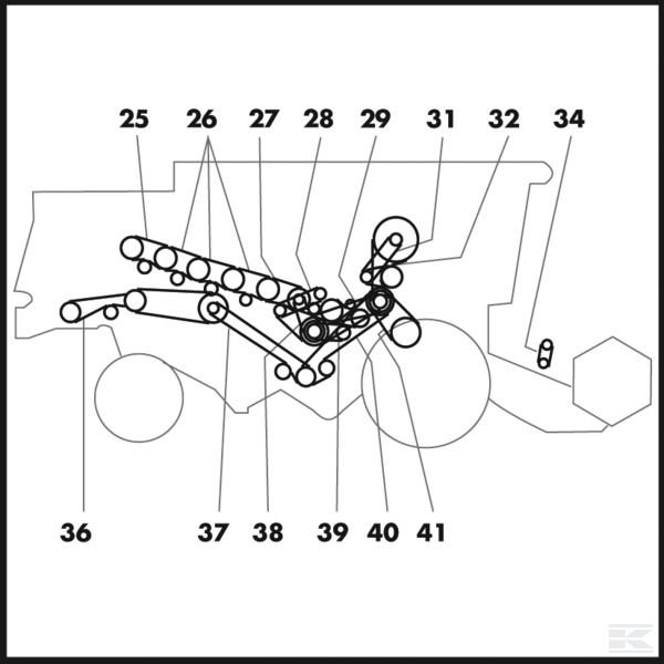 0006034301AB2 Набор ремней, 2 шт.