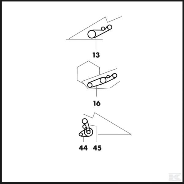 0006034301AB2 Набор ремней, 2 шт.