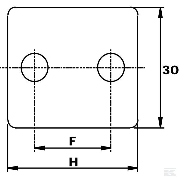 RS9210RVS Накладка одинарная V2A A0