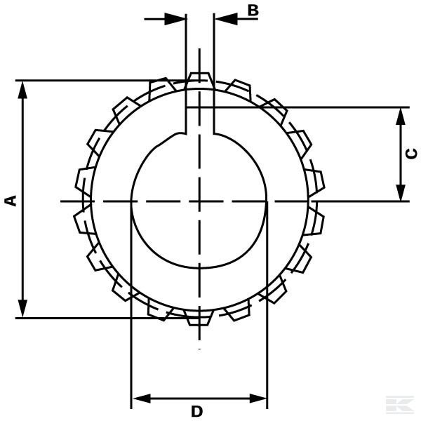 MO2018A +Coupling sleeve gr.3/2T Key 4