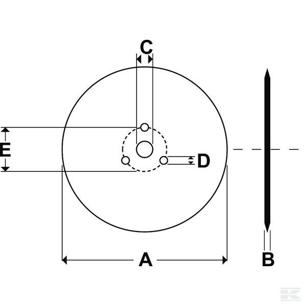 CD4502 Диск сошника 450 мм