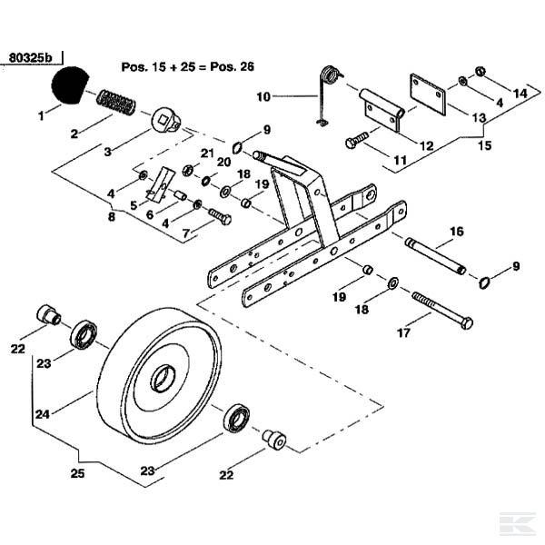 AC827184 Ролик решетчатый 75