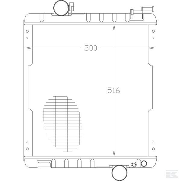 AL116668N Радиатор JD