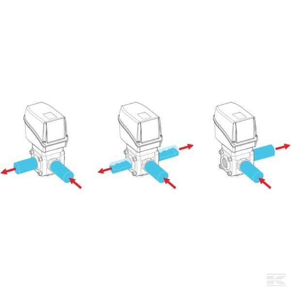 853K15A66 +Elec. 3-way ball valve 1 1/2"