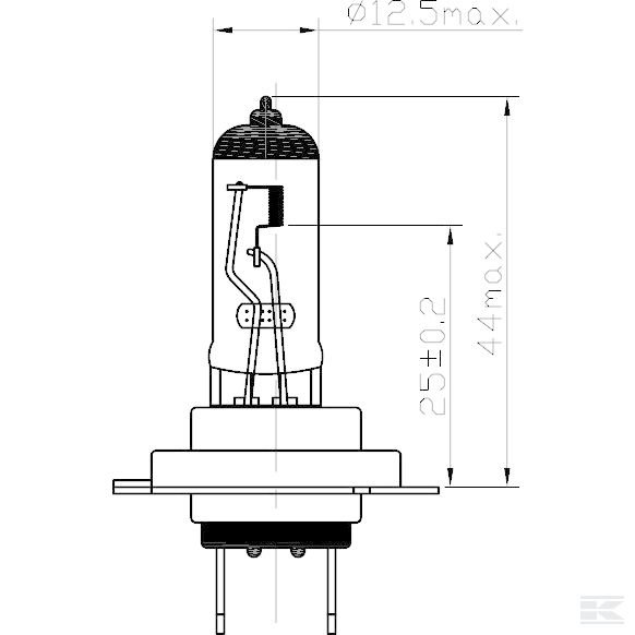 B2438 +Bulb H7 LLHD 24 V 70 W