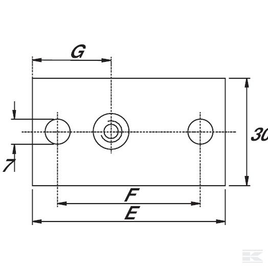RS9410 Резьбовая плита, одинарная RS 0-E