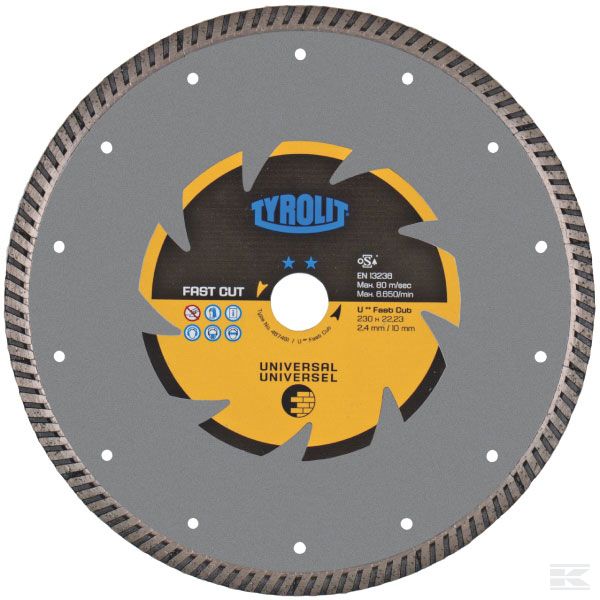 467416 +Cutting disc DCU stan.125mm