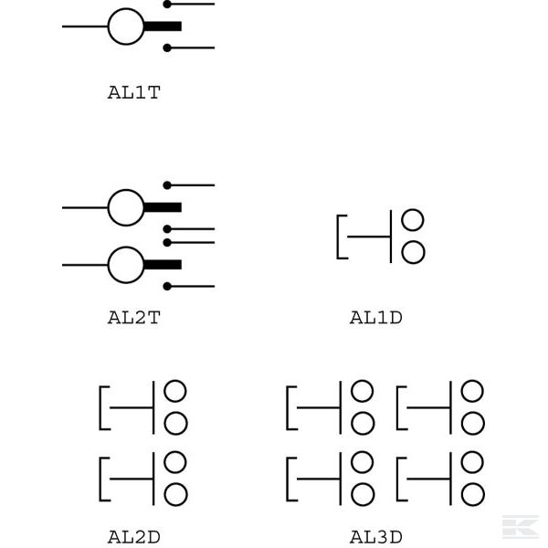 ALE0D1T Рычаг 0x кнопка 1x тумблер