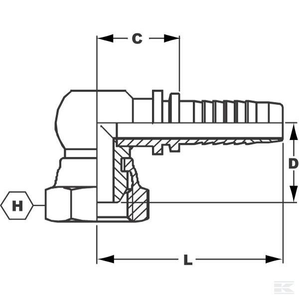 PF8690S Прессовый фитинг 3/8 BSP