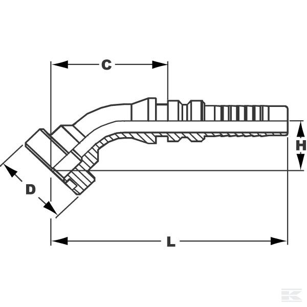 SFSH322045 Пресс-фитинг с фланцем 54,0 мм
