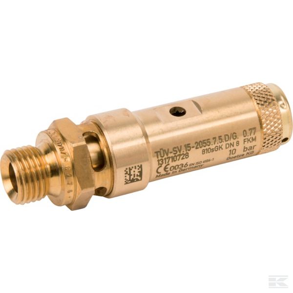 SV2122G04M10B +Safety valve 1/4"CE 10 bar