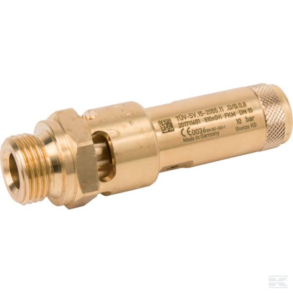 SV2122G08M10B +Safety valve 1/2"CE 10 bar