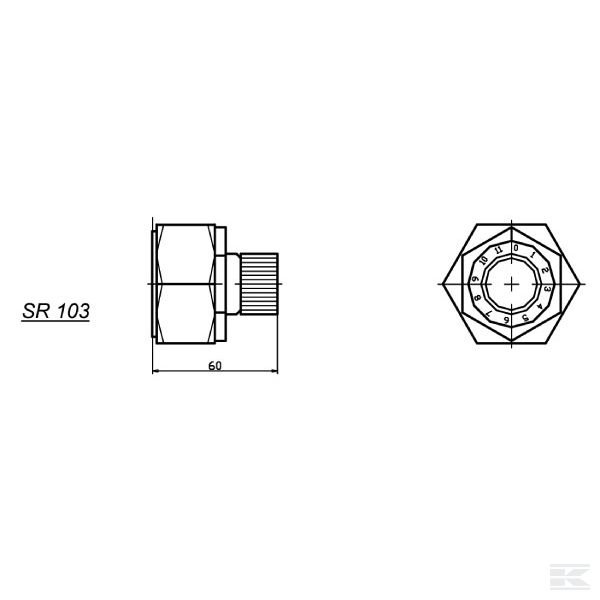 SR101080012 3-ходовой регулирующий клапан