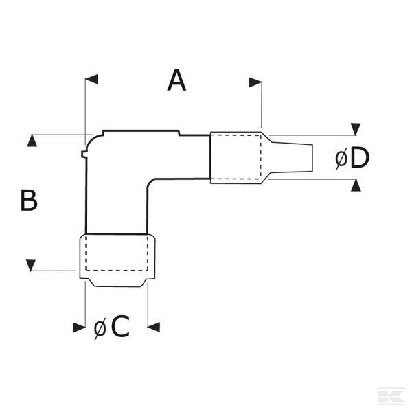 LB05F Наконечник свечи зажигания NGK