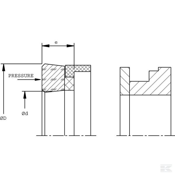 ZA806014BWAKR Упл. порш. 80x60x14 B-WA+KR