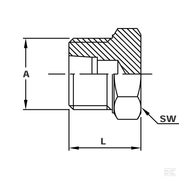 VSK35L Заглушка M45x2-35L