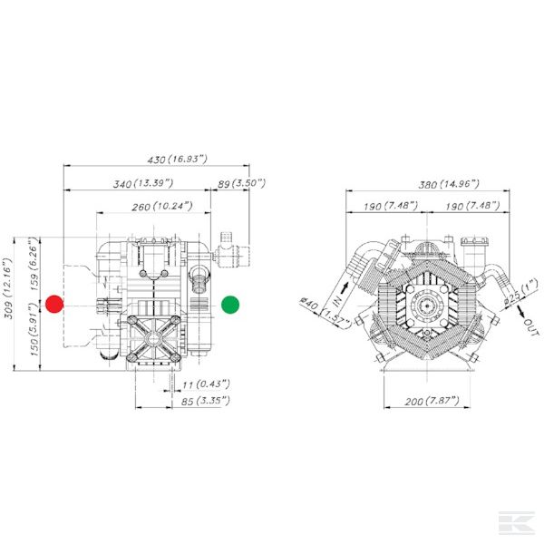 626000973VS Насос Poly 2116-VS Bertolini