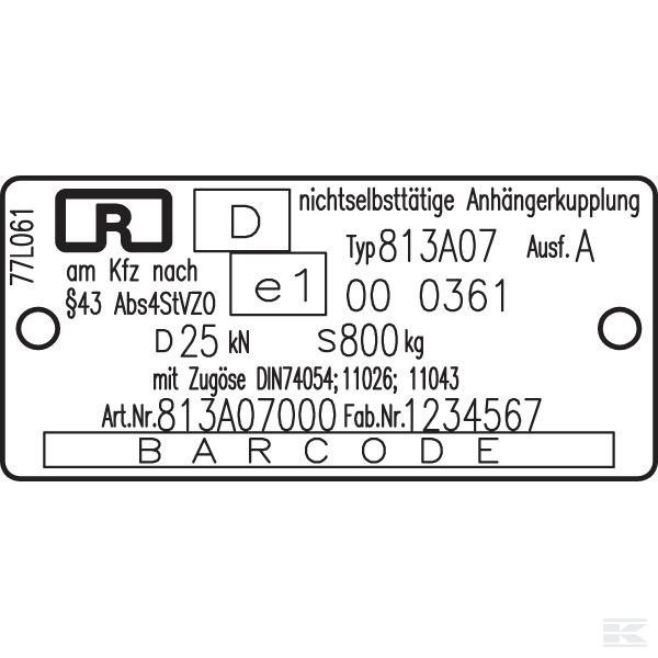 RO813A07000 Тягово-сцепное устройство, ручное