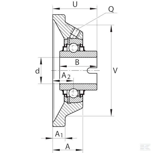 RCJL35 Подшипник фланц. 4-гр. в сборе
