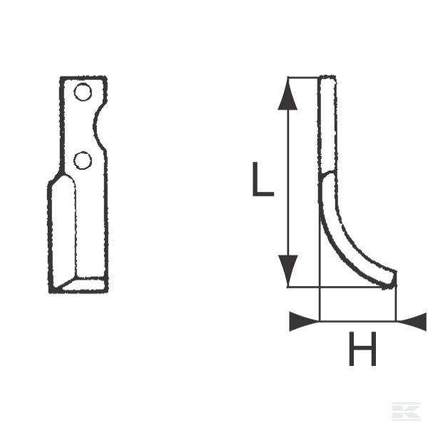 RB27012 Нож фрезерный л. Honda