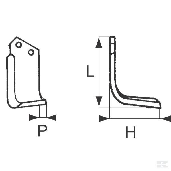 MA1302180 Нож фрезерный л. Maletti орг.