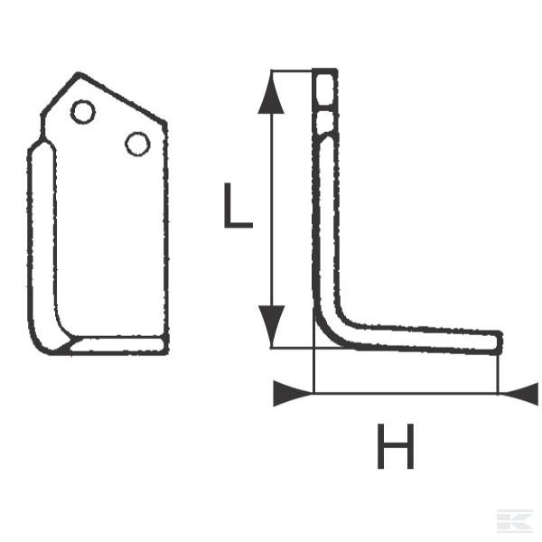 51921600 Нож фрезерный пр. Kuhn